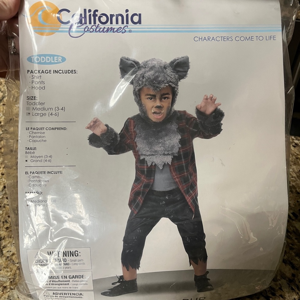 Werewolf Pup Toddler Halloween Costume - sz 4-6
